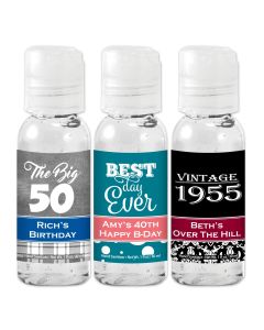 Adult Birthday Hand Sanitizer Favors