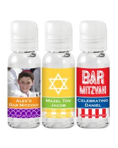 Bar Mitzvah and Bat Mitzvah Hand Sanitizer Favors
