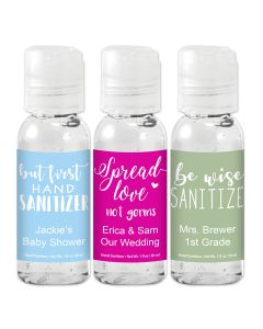 Catchy Sayings Personalized Hand Sanitizers Gel