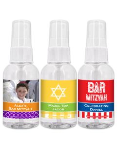 Bar Mitzvah and Bat Mitzvah Hand Sanitizer Favors - 2oz Spray