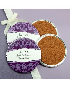 Personalized Two-Sided Wedding Coasters