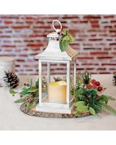 LED Vintage Decorative Ivory Lantern - Hampton