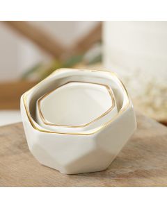 Geometric Ceramic Planter - Small & Medium (Set of 2)