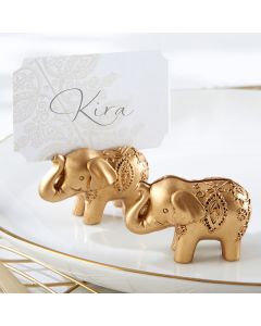 Lucky Golden Elephant Place Card Holder (Set of 6)