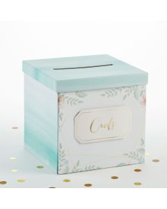 Geometric Floral Card Box