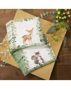 Woodland Baby 2 Ply Paper Napkins (Set of 30)
