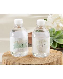 Personalized Water Bottle Labels Rustic Wedding Collection