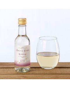 Personalized Mini Wine Bottle Labels - Vineyard