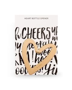 Gold Heart With XO Bottle Opener Favor