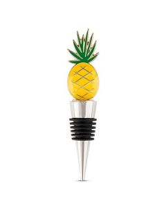 Yellow Pineapple Bottle Stopper