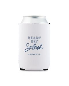 Custom Neoprene Foam Beer Can Party Koozie - White