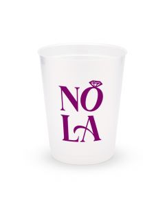 Personalized Frosted Plastic Party Cups - NOLA - Set of 8