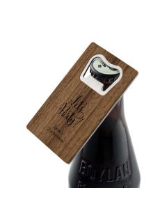 Personalized Wood Veneer Credit Card Bottle Opener Favor