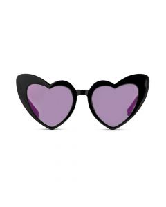 Women’s Unique Shaped Bachelorette Party Sunglasses - Black Heart Eyes