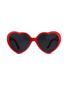 Women’s Unique Shaped Bachelorette Party Sunglasses - Red Hearts