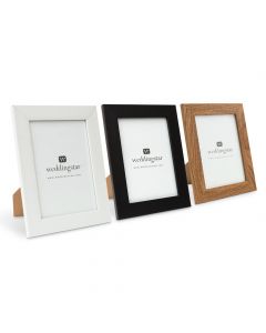 Medium 5" X 7" Classic Picture Frame - Black, White, Or Fabricated Wood