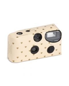 Disposable Camera With Flash - Gold Hearts