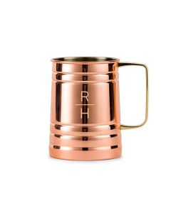 Stacked Monogram Copper Moscow Mule Beer Stein