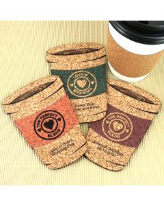 Personalized Coffee Cup Cork Coaster