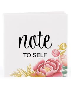 Notepad Favor With Personalized Modern Floral Cover