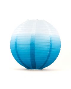 Ombre Colored Round Paper Globe Lanterns