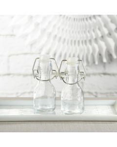 Mini Glass Favor Bottle with Swing Top - DIY (Set of 12)
