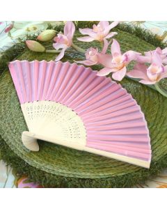Silk Fan - Pink