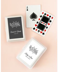 Floral Silhouette Playing Cards