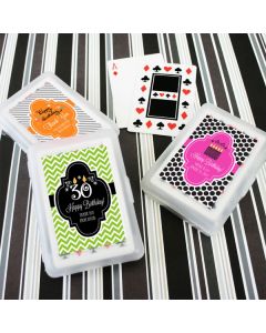 Personalized Birthday Playing Cards
