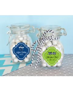 Personalized Kid's Birthday Glass Jar with Swing Top Lid - SMALL