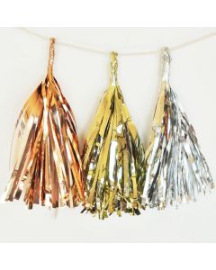 Metallic Mini Tassels (set of 6)