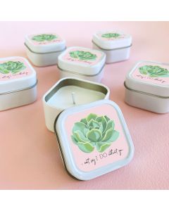 Can't Say I DO Succulent Candles (set of 12)