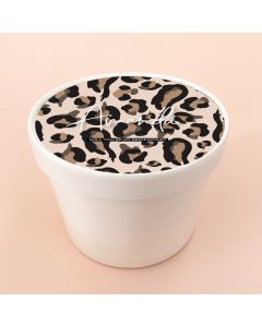 Round Gift Box - Leopard Print