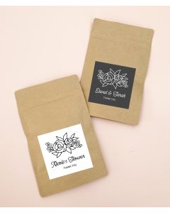 Floral Silhouette Paper Bags
