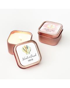 Tropical Beach Candle Tins – Rose Gold
