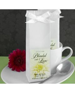 Personalized Gourmet Coffee 2 Ounce Soft Packs White
