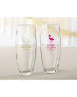 Personalized 9 oz. Stemless Champagne Glass - Cheery and Chic