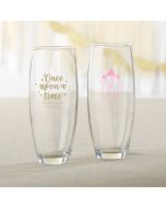 Personalized 9 oz. Stemless Champagne Glass - Princess Party