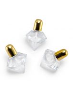 Diamond Shaped Wedding Bubbles - Metallic Gold (24)