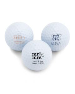 Personalized Golf Ball Wedding Favor