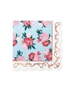 Cute Special Occasion Paper Party Napkins - Modern Floral - Set Of 20