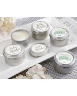 Personalized Travel Candle Kates Rustic Wedding Collection