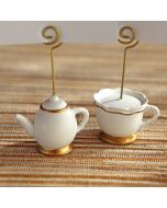 Miniature Tea Time Whimsy Place Card Holder (Set of 6)