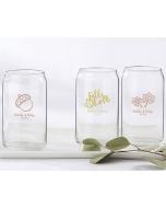 Personalized 16 ounce Can Glass - Fall